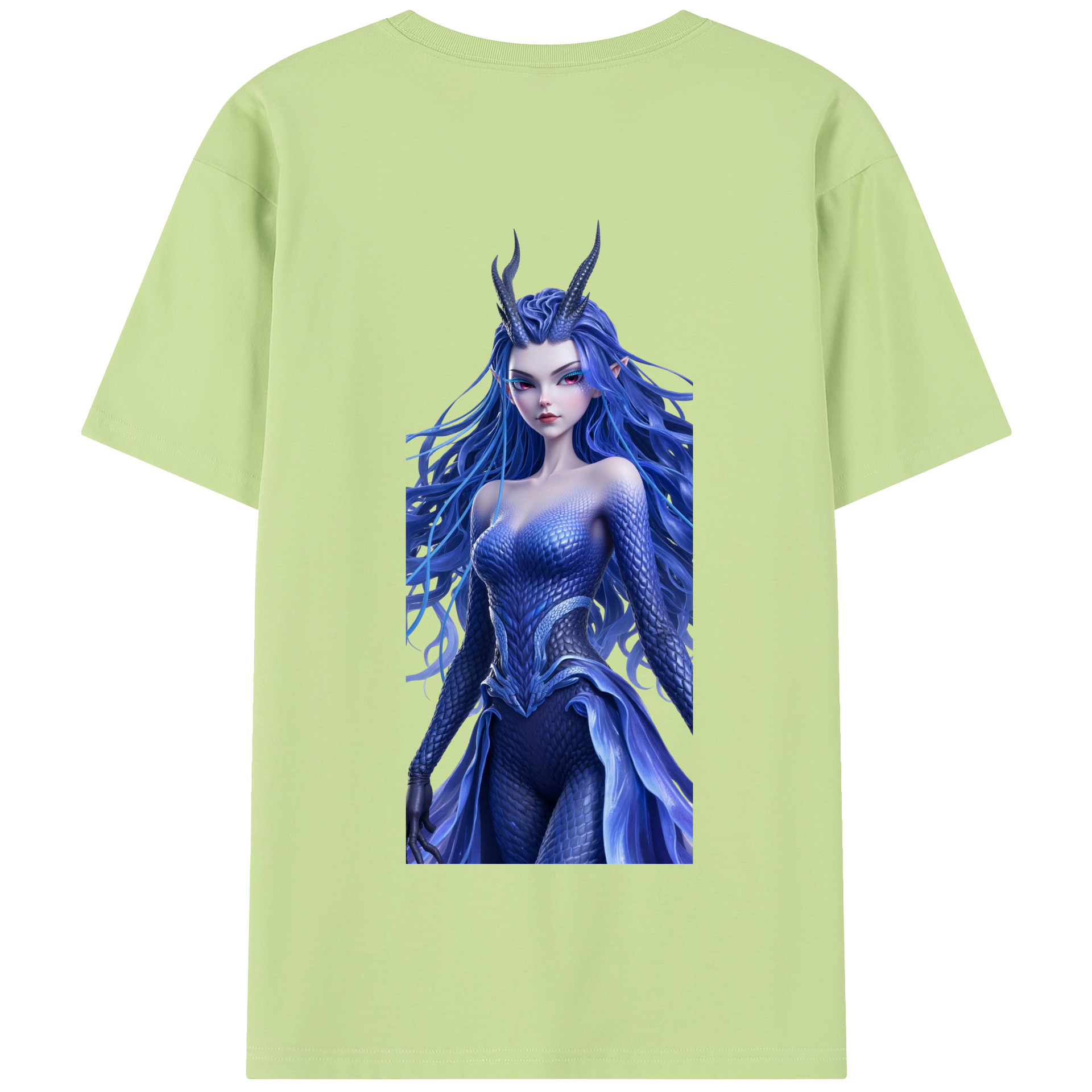 （画像用） Ne Zha 2 ナタ 魔童の大暴れ 綿100％半袖Tシャツ（背面プリント）